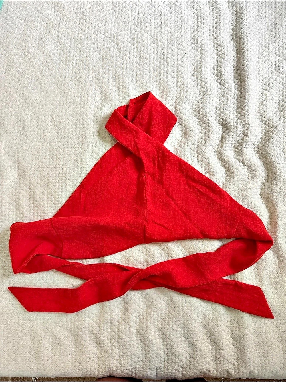 H&M Wrap Top Red Like New